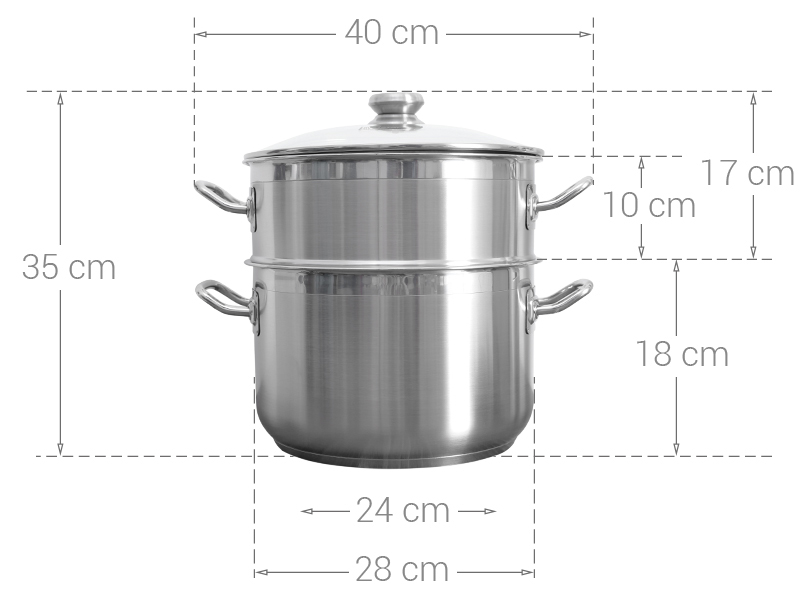 nồi xửng hấp 28cm