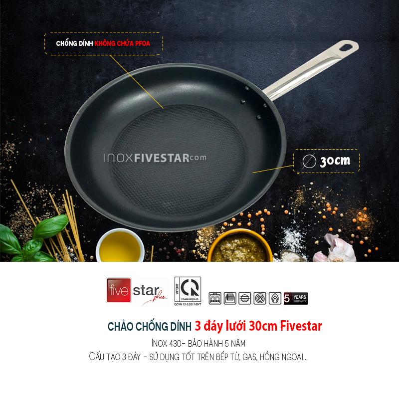 Chảo chống dính 30cm fivestar