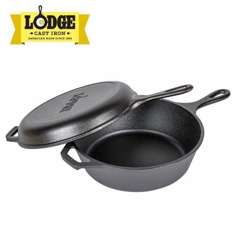 Lodge – Bộ nồi chảo gang (26cm;2.84L)